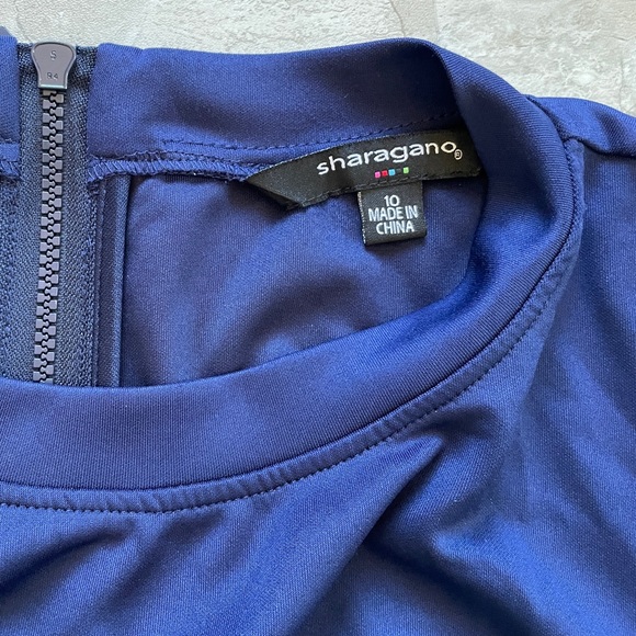 Navy blue fitted Dress - Picture 2 of 6